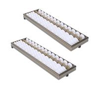 Beaupretty 2 pièces Abacus Aluminium pour Garçon Fille Boulier Éducatif Pratique pour Développement Mathématique et Coordination Outil de Calcul et Portable pour Garçons et Filles