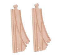Beaupretty 2 pièces Accessoires Bois pour Rails de Train avec Aiguillage Y Compatible Extension Modulable pour Jeu Garçon Fille Garçon Fille Développement Cognitif et Jeu Interactif