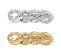 Beaupretty 2 Pièces Agrafe latérale d'alliage bande de cheveux de maquillage pinces à cheveux pour femmes bandeau spa accessoires wavy hair hairpin pince à cheveux chaîne en métal coup clip