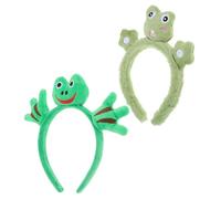 Beaupretty 2 pièces Animal Frog Headband For Women Soft Plush Costume Hair Hoop For Lightweight And Comfortable Hair Accessories Christmas Yoga