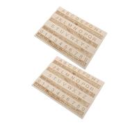 Beaupretty 2 Pièces Apprentissage Braille Outil Pédagogique pour Enseigner Alphabet Chiffres Accessoire Éducatif pour Adultes