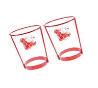 Beaupretty 2 pièces Bandeau de Jeu Basket-Ball Garçon Fille Rouge Parent-garçon Fille Léger et Amusant pour Fête et Plein Air