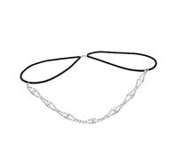Beaupretty 2 Pièces Bandeau Luxe Élégant femmes Salon tenues groupe spa hair band hair charms accessoire femme accessoire fete hair toppers chaîne de tête accessoires de cheveux strass Silver