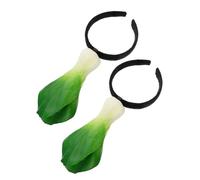 Beaupretty 2 Pièces Bandeau Végétal Bandeau Cosplay Adulte Chou De De Festival Drôle Cerceaux De Cheveux De Fête Végétarien Cotillons Drôles Résine Green