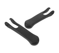 Beaupretty 2 Pièces Barre D'appui pour Toilettes en Plastique Noir, Matériau Doux Peau, Stabilité Renforcée, pour Activités de Salle de Bain et Routines Quotidiennes