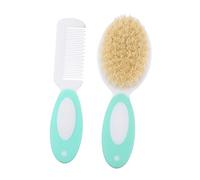 Beaupretty 2 Pièces Bébé Brosse Ensemble Enfants Shampooing Antipelliculaire Peignes Pour Enfants Brosse De Nettoyage Ensemble Laine Brosse À Cheveux Nouveau-Né Brosse À Cheveux Et Peigne