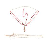 Beaupretty 2 Pièces Boho Wedding Headpiece With Pearls And Rhinestones Vintage Baroque Bridal Head Chain Jewelry For Prom And Festival Hair Accessories