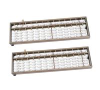 Beaupretty 2 pièces Boulier Alliage Aluminium Barres et Robuste Outil Éducatif pour Calcul Mental des Garçon Fille et Étudiants Kit