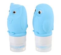 Beaupretty 2 Pièces Bouteille de Gel de silice sans air flacons de Toilette Bouteille Vide réutilisable Bouteille Voyage cosmétique Flacon Voyage Bouteilles Contenant de Gel Blue