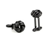 Beaupretty 2 Pièces Boutons de Manchette pour Hommes Noir de Style Élégant et Unique pour Occasions
