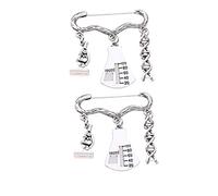 Beaupretty 2 Pièces Broche ADN génétique Graduation broches épingle de remise des diplômes Broche Broche décoration d'accessoires de costumes Silver