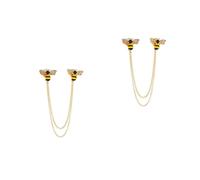 Beaupretty 2 Pièces broche broche épingle à nourrice abeille d'abeille Accessoires de bal pour hommes bijoux accessoires hommes de collier d'le épingle à col alliage