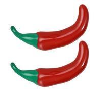 Beaupretty 2 Pièces Broche Émail Piment Rouge Broche Métal Alliage Accessoire Costume et Sac à Dos Épingle Végétale Décorative pour Fête et Usage Quotidien