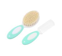 Beaupretty 2 pièces Brosse à Cheveux pour Garçon Fille Ensemble de Laine Douce pour Massage Coiffage Peigne de Soin pour Garçon Fille Vert