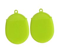 Beaupretty 2 Pièces Brosse de bain en silicone cleaning brush goupillon nettoyage brosses de nettoyage scrubber brosse de corps de bain brosse de bain bébé laveurs de corps Gel de silice