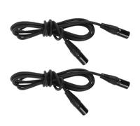 Beaupretty 2 Pièces Câbles Xlr Male To Male Cordons Microphone Audio Équilibrés pour et Systèmes Sonores Transmission Audio Haute et Du Bruit