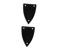 Beaupretty 2 Pièces Cache Truss Rod Triangle Plastique Noir pour Guitare Électrique et Basse et Protection de Remplacement