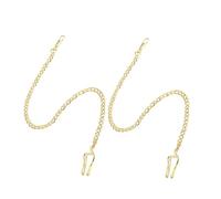 Beaupretty 2 Pièces Chaîne De Montre De Poche Chaîne De Portefeuille Chaîne De Taille D'horloge Montre De Poche Musicale Pièces De Montre De Poche Chaîne pour Montre Gousset Alliage Golden