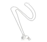 Beaupretty 2 Pièces Collier Décoratif avec Pendentifs Maison et Clé Bijoux Élégants pour de Crémaillère et Événements Spéciaux