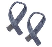 Beaupretty 2 Pièces cravate permanente hair band hair ties accessoire spa hair charms hair topper style teinture pour cheveux couvre-chef pour se laver le visage bandeau de barbier coton Grey