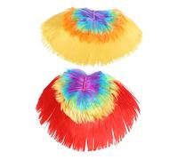 Beaupretty 2 Pièces Crête De Coq De Costume Punk Bandeaux De Maquillage Pour Femmes Costumes D'halloween Pour Hommes Rocker Perruques Hommes Cosplay L'animal De Compagnie