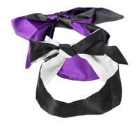 Beaupretty 2 pièces de Sommeil Satin Léger et Cache-yeux Confortable pour Voyage Sieste et Lot de Noir Noir Blanc Adapté pour Hommes et Femmes