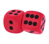 Beaupretty 2 Pièces Dés de Jeu Eva Réutilisables Accessoires de Fête et Portables pour Garçon Fille et Réunions Familiales