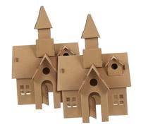 Beaupretty 2 pièces DIY Château Carton à Assembler pour Garçon Fille Éducatif Créatif Papier Modèle à Peindre et Décorer Activité Manuelle pour Développer Imagination et Patience