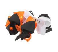 Beaupretty 2 Pièces épingle à cheveux Accessoires citrouille arc de cheveux roux barrette halloween deguisement halloween barrettes à cheveux citrouille pince à cheveux citrouille Ruban