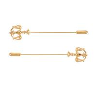 Beaupretty 2 Pièces Épingle de Revers Balance Justice Métal Doré Broche Symbole Équilibre pour Costume Homme et Femme Accessoire Raffiné pour Avocats Cadeau Anniversaire et Noël