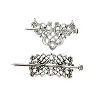 Beaupretty 2 pièces Épingles à Cheveux Noeud Celtiques Vintage Barrettes Rétro pour Femmes Accessoires Vikings Élégants pour Fêtes et Mariage