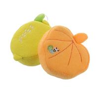 Beaupretty 2 Pièces Éponge de Bain Forme de Fruits pour Garçon Fille Lot de Boules Exfoliantes Colorées pour Bain Matériau Éponge Durable Bubbles Amusantes pour Garçon Fille et