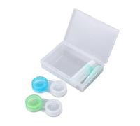 Beaupretty 2 Pièces Étui Lentilles avec Double Boîte et Outils de Port Set de Rangement Compatible Toutes Marques Soin Recommandé Mois