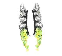 Beaupretty 2 Pièces Faux Cils Lumineux avec Paillettes Cils Artificiels Naturels Réutilisables pour Festivals et Maquillage