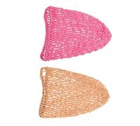 Beaupretty 2 Pièces filet peignes extensions de cheveux vrais cheveux humains femmes hair charms hair toppers filet de soin des cheveux femme filet de soin des cheveux fille polyester