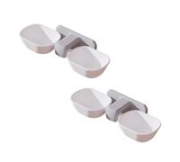 Beaupretty 2 pièces Gamelle Chat Suspendue Murale Double avec Protection Cou Distributeur Croquettes Chats Robuste pour Nourriture et Eau Pratiques pour Animaux Domestiques