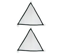 Beaupretty 2 Pièces Hamac en Filet pour Reptiles, Lit Suspendu Triangulaire | Ventouses Solides et Anneaux, Multilevel Jungle Gym, Espace de Vie Élargi