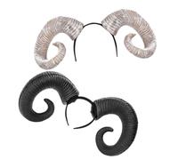 Beaupretty 2 Pièces Headband Corne de Bœuf Halloween Accessoires de Cheveux Décoratifs pour Cosplay et Fête pour Créer une Ambiance Festive