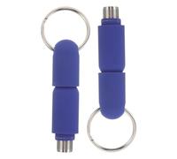 Beaupretty 2 Pièces Lot de 2 Poinçons Coupe-Cigares en Métal Porte-Clés Bleu, Outil à Perforer Cigare Portable et Compact, Accessoires pour Fumeurs, Perforatrice à Cigares Pratique pour Usage