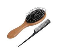 Beaupretty 2 Pièces Lot De Peignes à Cheveux Avec Poils De Soie Végétale Et Peigne à Queue Plastique Outils De Coiffure Pour Massage Du Chevelu Et Usage Quotidien