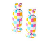 Beaupretty 2 pièces Mâcher Molaire Peluche pour Chien Lot de Jouets Forme de Bonbon Stimule Intelligence et Réduit Ennui des Chiens
