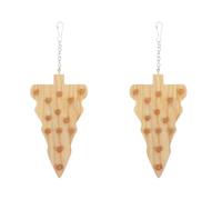 Beaupretty 2 Pièces Mâcher Suspendu pour Oiseaux en Bois, Foraging | Marron, Aspect Décoratif, Sûr et Robuste, pour Cage, Perroquets, Perruches, Oiseaux Exotiques
