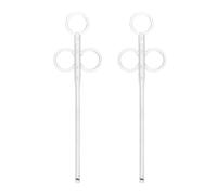 Beaupretty 2 Pièces Mangeoire à Oisillons en Plastique pour Perroquets et | Sondes D’alimentation, Usage en Réhabilitation Voyage, Entretien Simple et Format Portable