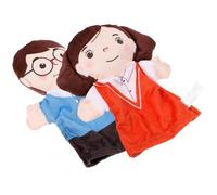 Beaupretty 2 Pièces Marionnettes à Main Créatives en Coton PP et Peluche pour Garçon et Filles, Éducatif Améliorant la Coordination Main-Cerveau Le Toucher