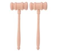 Beaupretty 2 pièces Marteau Juge Bois Naturel Non Accessoire Costume Juge Décoratif Design Ergonomique pour Salle Audience et Ventes Aux Enchères