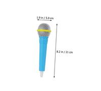 Beaupretty 2 pièces Micro Microphone Simulé pour Garçon Fille Accessoire Costume Lip-Sync sans Fil Prop Réaliste Rose et Bleu pour Jeu et Scène