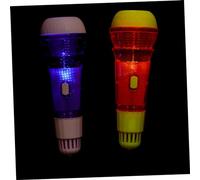 Beaupretty 2 pièces Microphone Garçon Fille Musical Interactif avec Effet pour Karaoké et Amusement des Petits