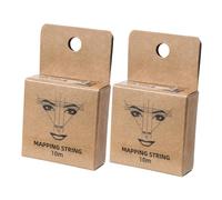 Beaupretty 2 pièces Outil de Cartographie des Sourcils Encreur Règle de Microblading avec Boîte Outil de Mesure pour Forme de Sourcil et Facile à Transporter