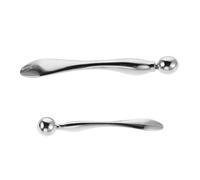 Beaupretty 2 Pièces outil de massage des yeux masseur de crème pour les yeux cuillère à pour le visage bâton de massage à Silver