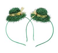 Beaupretty 2 pièces Patrick's Day Headbands Vert pour Fête Saint Patrick Accessoires et Réutilisables Décoration pour Garçon Fille et Adultes